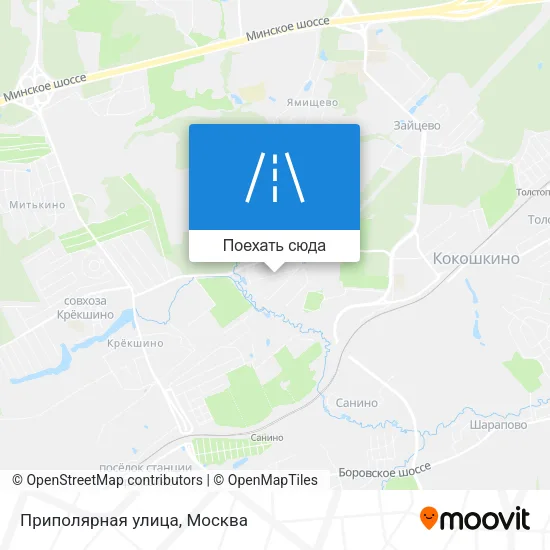 Карта Приполярная улица