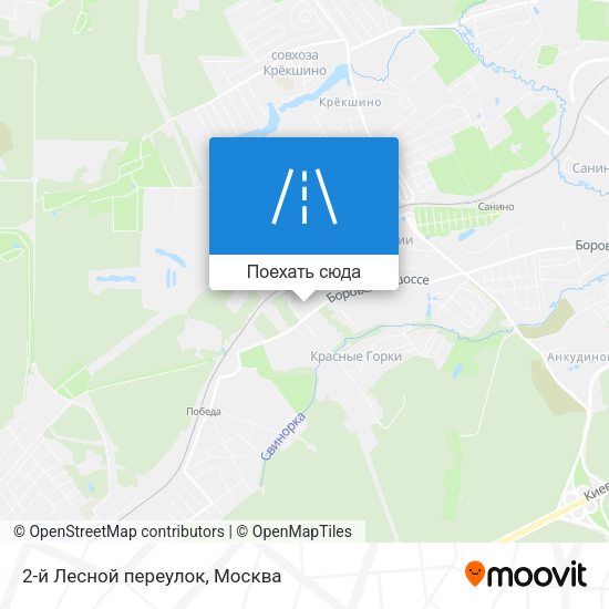 Карта 2-й Лесной переулок