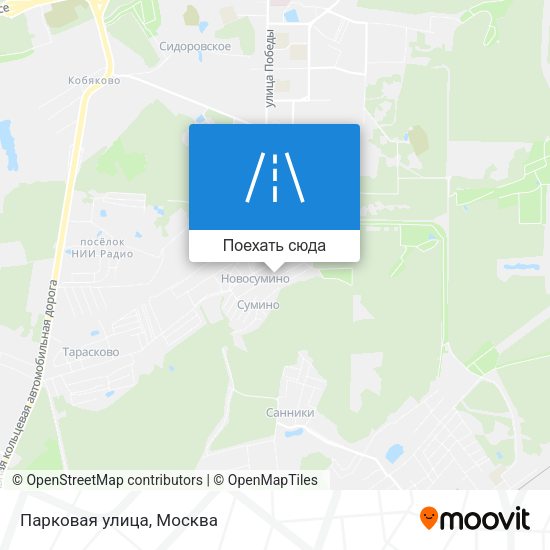 Карта Парковая улица