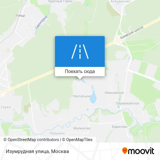 Карта Изумрудная улица
