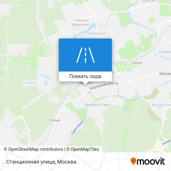 Карта Станционная улица