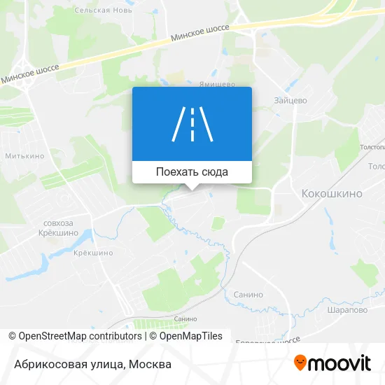 Карта Абрикосовая улица