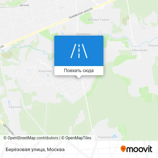 Карта Берёзовая улица