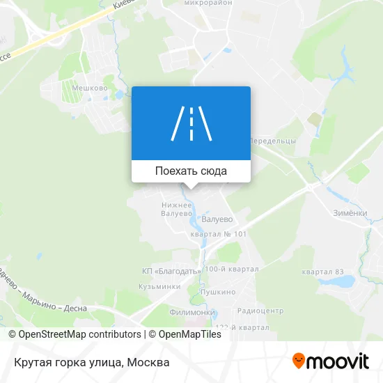 Карта Крутая горка улица