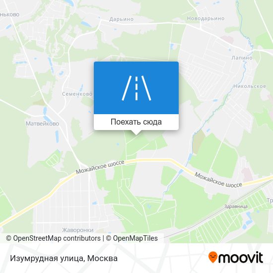 Карта Изумрудная улица