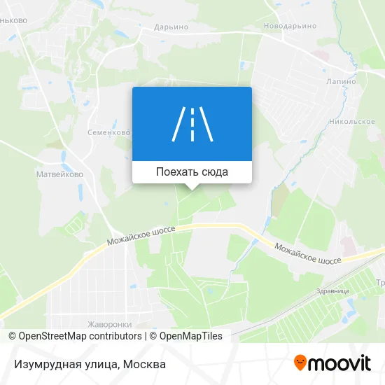 Карта Изумрудная улица