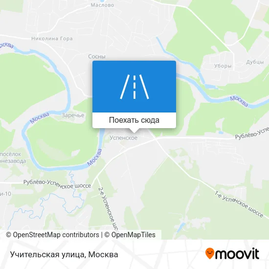 Карта Учительская улица