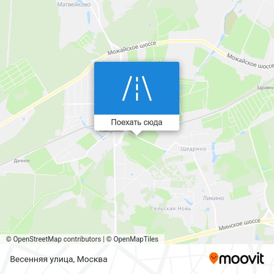 Карта Весенняя улица