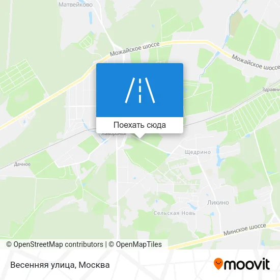 Карта Весенняя улица