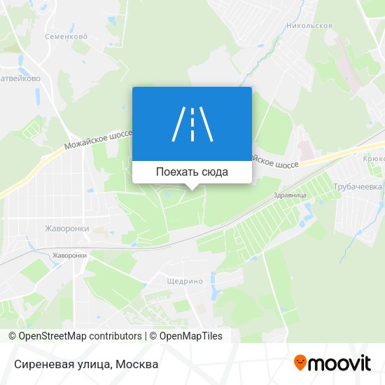 Карта Сиреневая улица