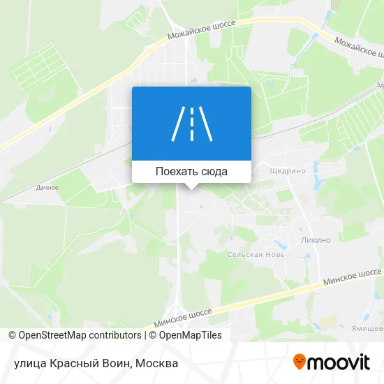 Карта улица Красный Воин