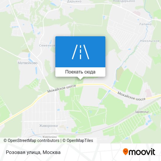 Карта Розовая улица