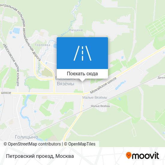 Карта Петровский проезд
