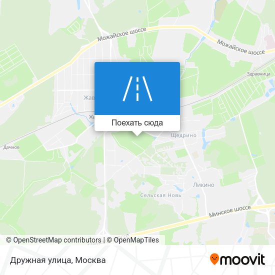 Карта Дружная улица