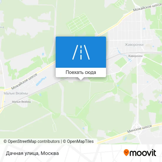 Карта Дачная улица