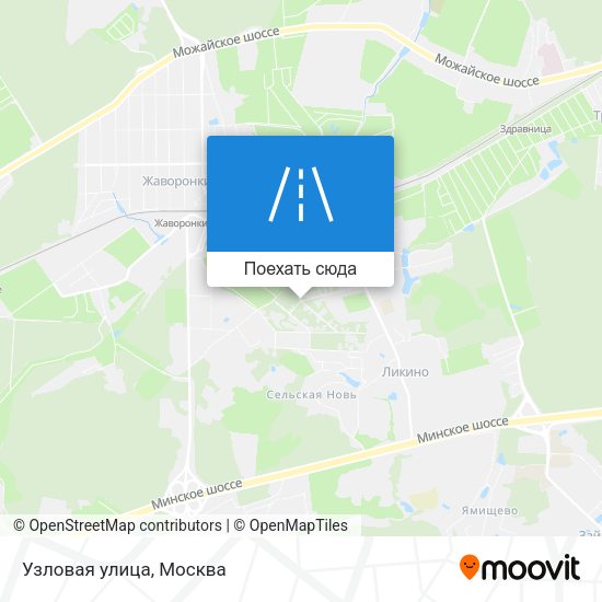 Карта Узловая улица