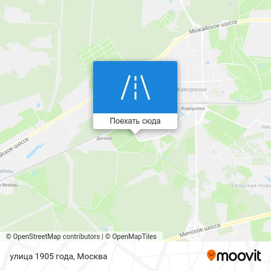 Карта улица 1905 года