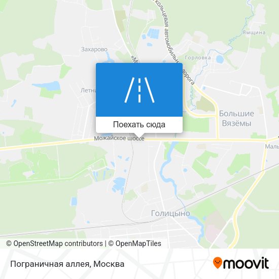 Карта Пограничная аллея