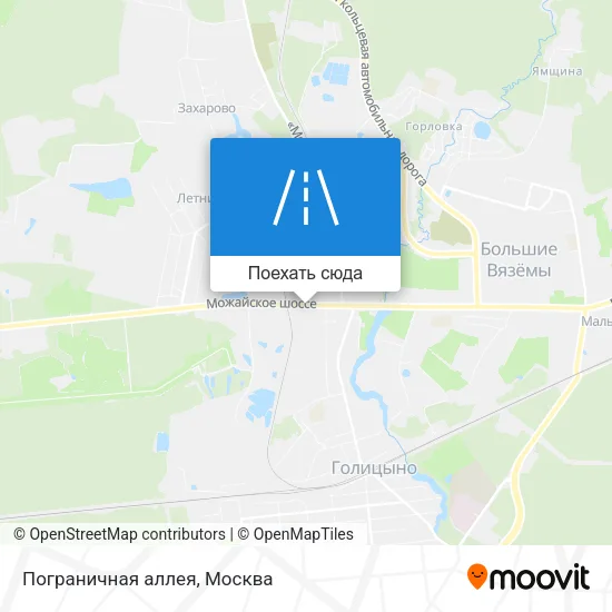 Карта Пограничная аллея