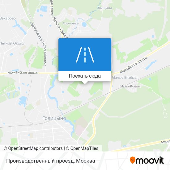 Карта Производственный проезд