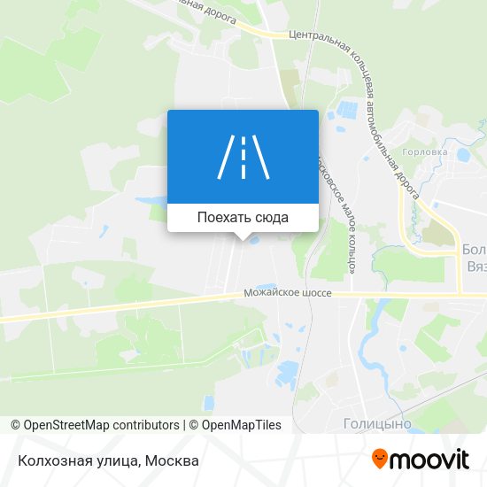 Карта Колхозная улица