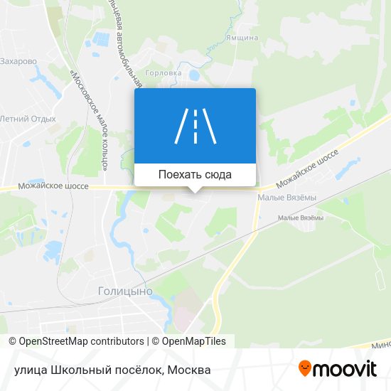 Карта улица Школьный посёлок