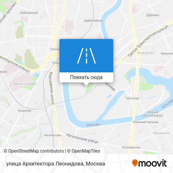 Карта улица Архитектора Леонидова