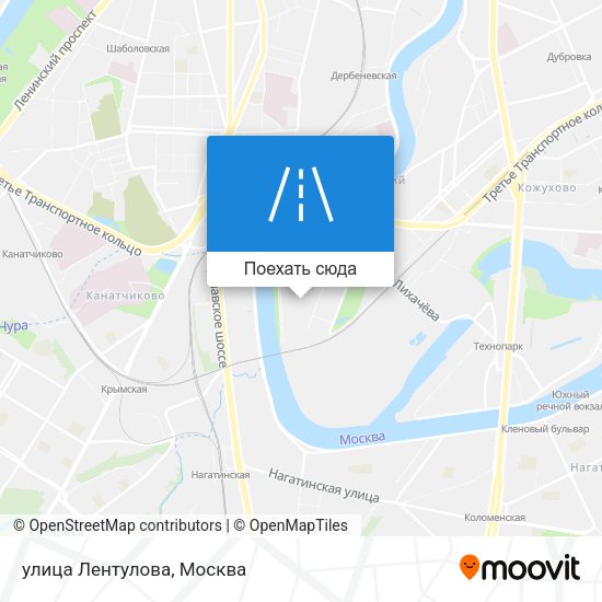 Карта улица Лентулова