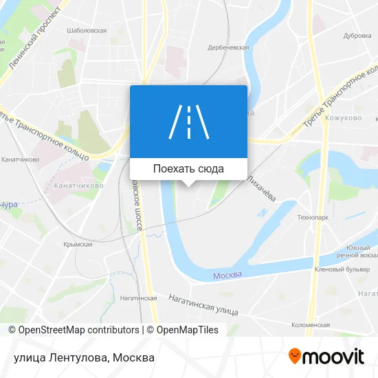 Карта улица Лентулова