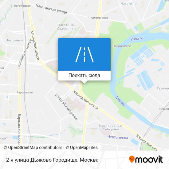 Карта 2-я улица Дьяково Городище