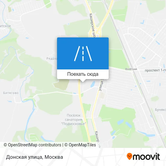 Карта Донская улица