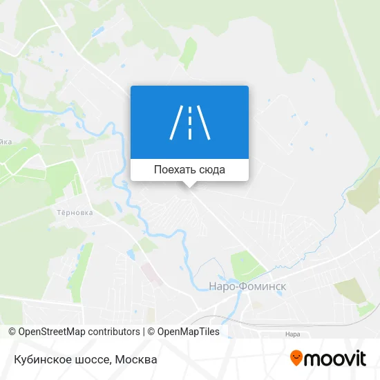 Карта Кубинское шоссе