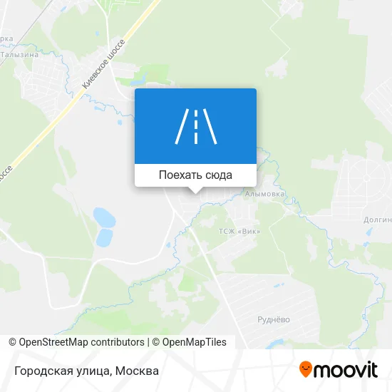 Карта Городская улица