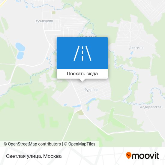 Карта Светлая улица
