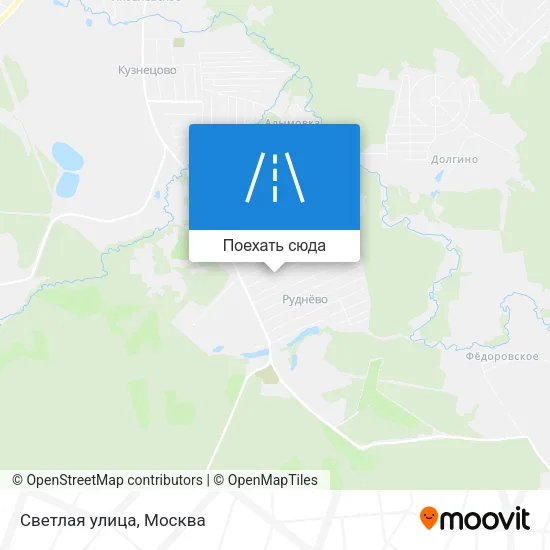Карта Светлая улица