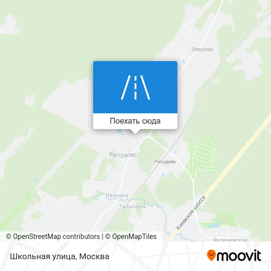Карта Школьная улица