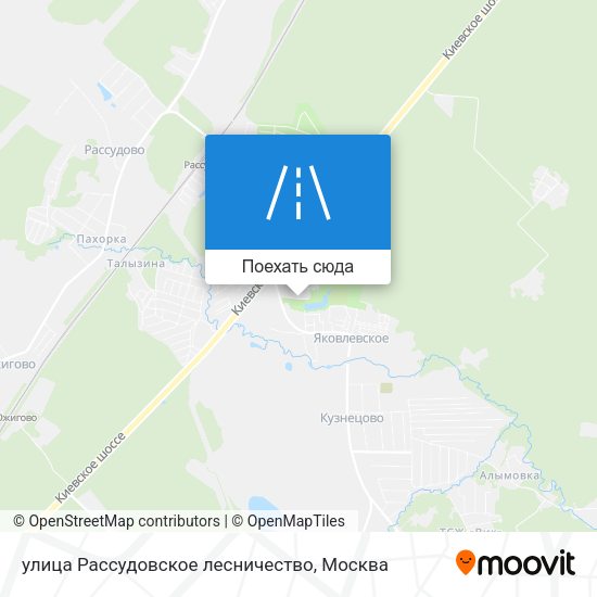Карта улица Рассудовское лесничество