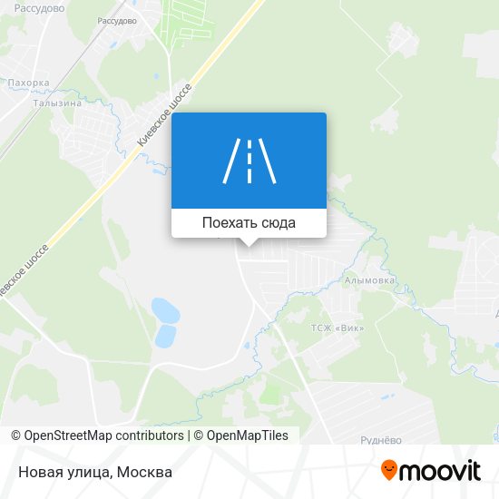 Карта Новая улица