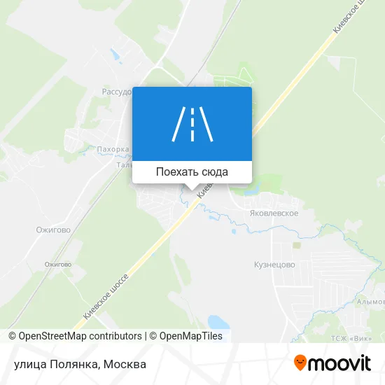Карта улица Полянка