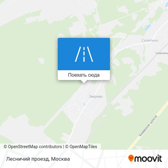 Карта Лесничий проезд