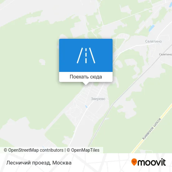 Карта Лесничий проезд