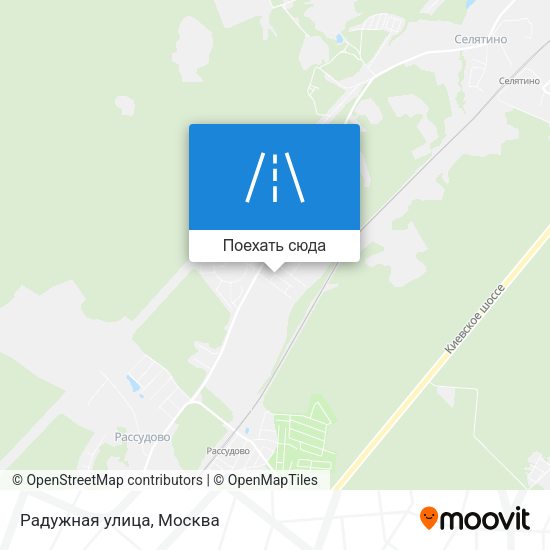 Карта Радужная улица