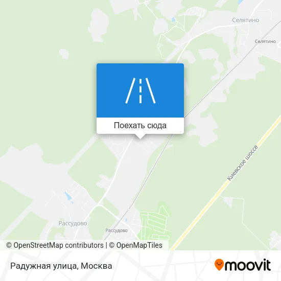 Карта Радужная улица