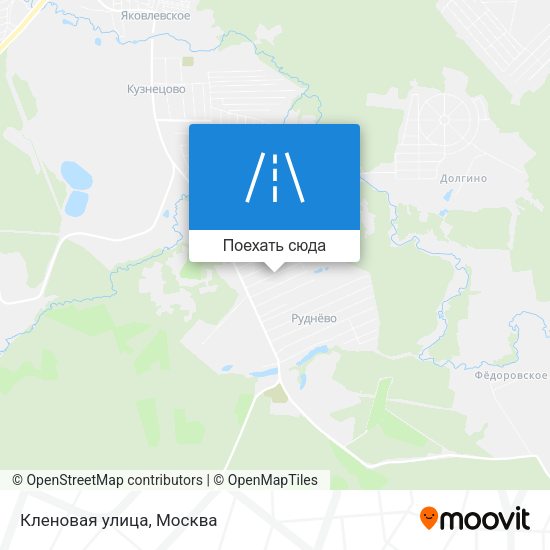 Карта Кленовая улица