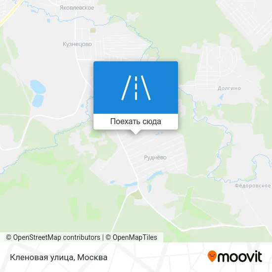 Карта Кленовая улица