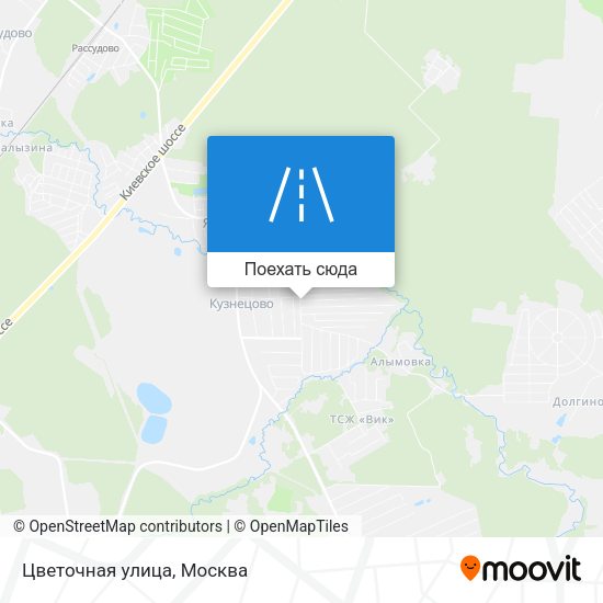 Карта Цветочная улица