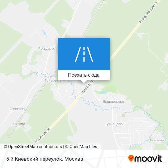 Карта 5-й Киевский переулок