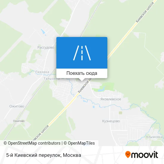 Карта 5-й Киевский переулок