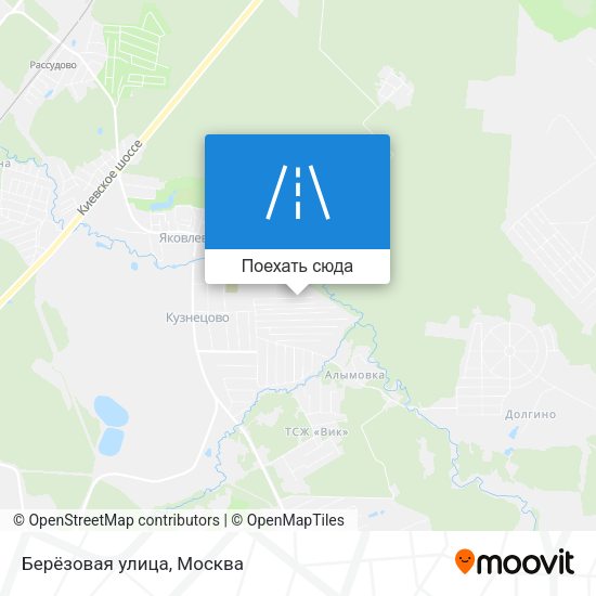 Карта Берёзовая улица