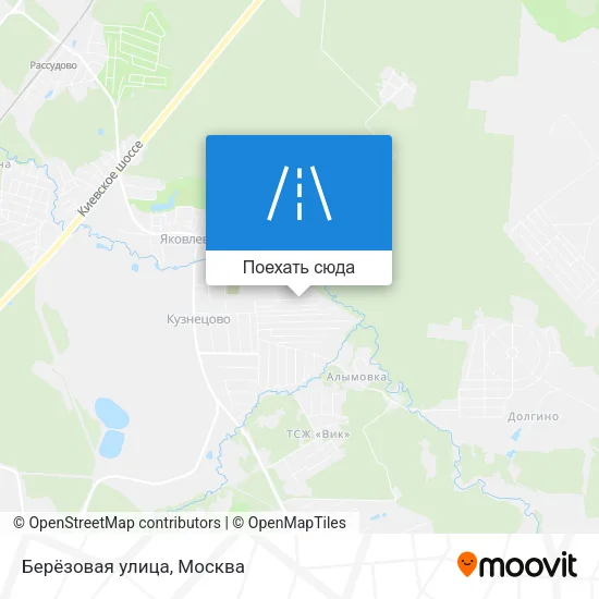 Карта Берёзовая улица